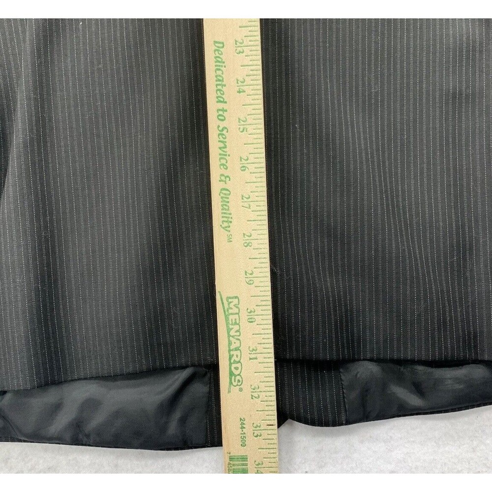 Calvin Klein 2 Piece Suit 42R Pants 38X29 Black Pure Wool Canada Teamster 1998 - Picture 8 of 16